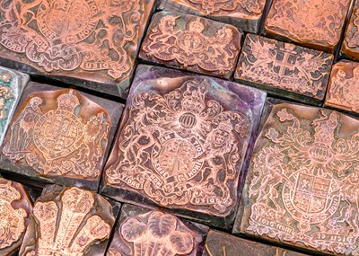 Lot 10 - An interesting collection of metal printing blocks.