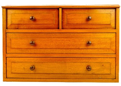 Lot 156 - An Arts and Crafts walnut small collector's chest.