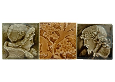 Lot 1504 - A set of four Mintons tiles.