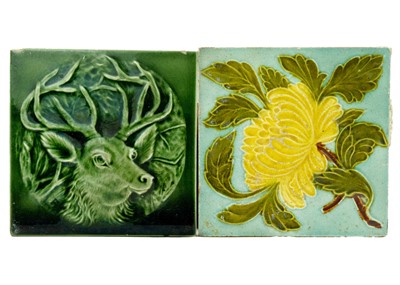 Lot 1504 - A set of four Mintons tiles.