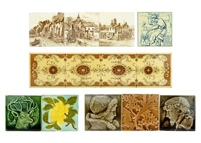 Lot 1504 - A set of four Mintons tiles.