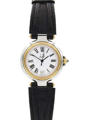 Lot 127A - DUNHILL - A Londinium bi-colour stainless steel gentleman's quartz wristwatch.