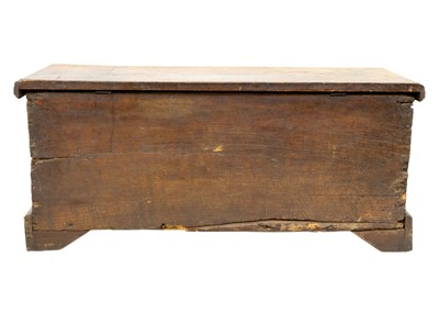 Lot 1655 - A small oak coffer.