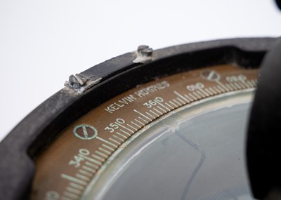 Lot 514 - A Kelvin Hughes gimble compass with azimuth circle.