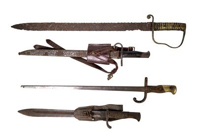 Lot 1302 - An 1856 pattern Pioneer's saw-back sword.