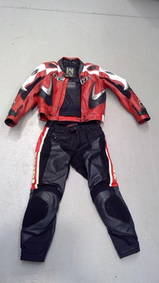 Lot 26 - A Richi Motorcycle Jacket and Spidi Trousers....