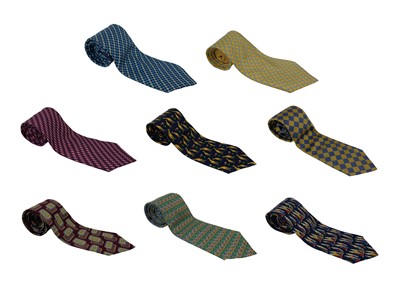 Lot 307 - Eight Thomas Pink ties.