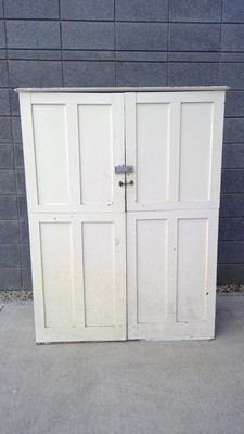 Lot 12 - A White Painted, Storage Cupboard. The...