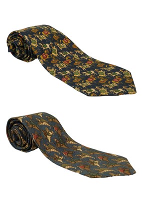 Lot 305 - Two Salvatore Ferragamo ties.