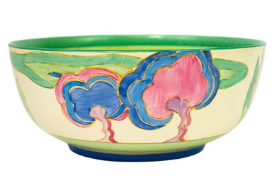 Lot 1476 - A Clarice Cliff Oasis pattern Fantasque fruit bowl.