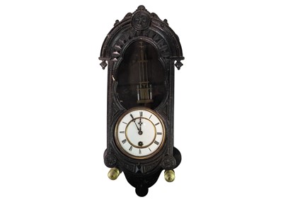 Lot 1644 - An unusual Vienna wall clock.