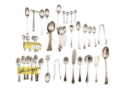 Lot 79 - A quantity of silver hallmarked spoons etc.