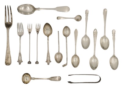 Lot 90 - A selection of silver hallmarked cutlery.