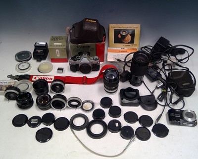 Lot 2 - A Vintage Canon AE-1 Program SLR. With its...