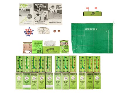 Lot 741 - Subbuteo Football Teams (x11) plus other associated equipment