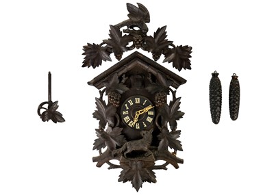 Lot 1649 - A Black Forest cuckoo wall clock.