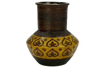 Lot 204 - An Eric Leaper square section vase.