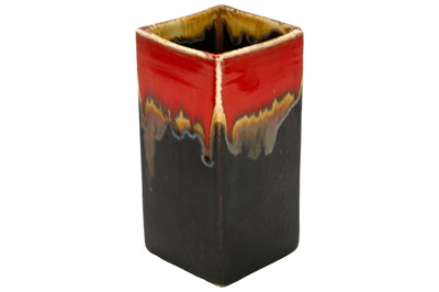 Lot 204 - An Eric Leaper square section vase.