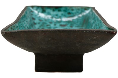 Lot 204 - An Eric Leaper square section vase.