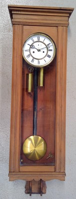 Lot 95 - An Eight-Day Long Case Striking Wall Clock. In...
