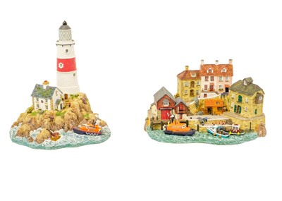 Lot 1363 - A collection of eight Banbury Mint Lifeboat RLNI models by Jane Hart.