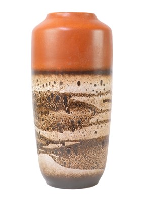 Lot 1515 - A West German pottery lava vase.