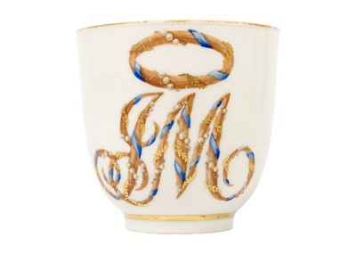 Lot 1162 - A late 18th century Derby coffee cup.