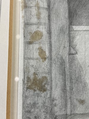 Lot 1248 - A charming 19th century pencil drawing.