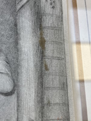 Lot 1248 - A charming 19th century pencil drawing.