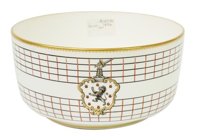 Lot 208 - An unusual Minton porcelain armorial part service.