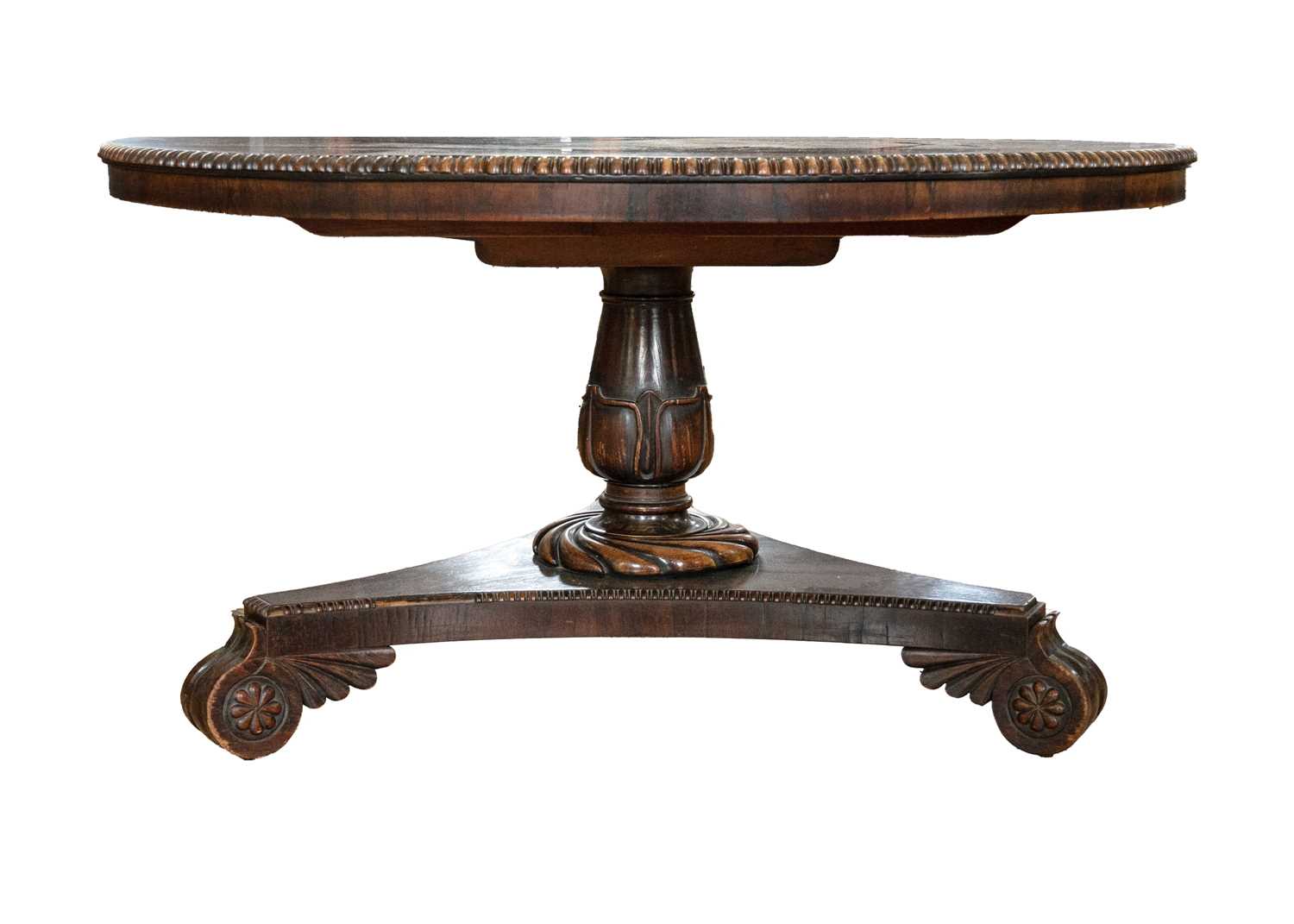 Lot 282 - A Regency rosewood centre table.