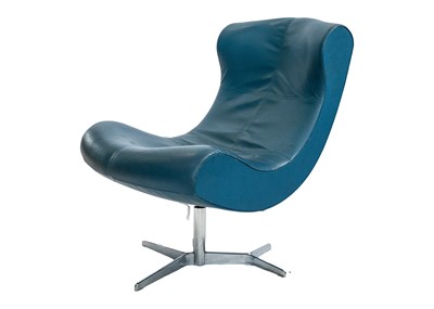 Lot 284 - A Ligne Roset upholstered swivel lounge chair.