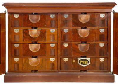 Lot 286 - A mahogany solicitors cabinet, early 20th century.