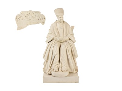 Lot 1473 - A rare Copeland parian figure of Sir Jamsetjee Jeejeebhoy.