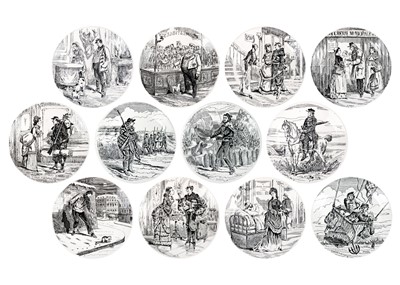 Lot 1471 - A set of 12 French Siege of Paris plates.