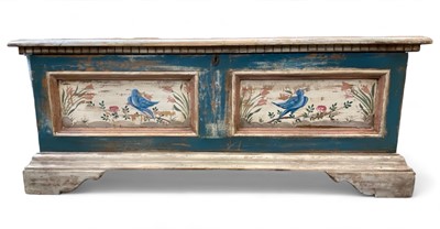 Lot 1069 - A Continental painted coffer.