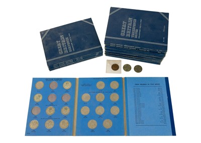 Lot 42 - GB Whitman Folders (x18) containing silver and bronze coinage