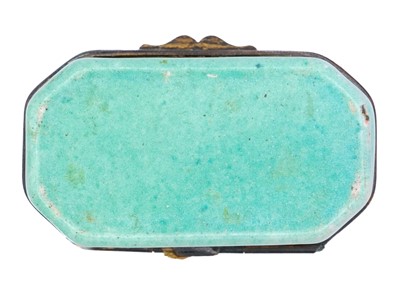 Lot 233 - Two Georgian Staffordshire enamel snuff boxes with horse racing decoration.