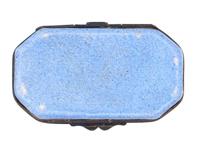 Lot 233 - Two Georgian Staffordshire enamel snuff boxes with horse racing decoration.