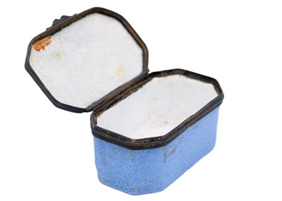 Lot 233 - Two Georgian Staffordshire enamel snuff boxes with horse racing decoration.