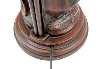 Lot 1598 - An Art Nouveau style figural table lamp.