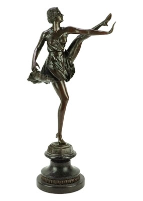 Lot 1562 - After Bruno Zach, an Art Deco figural bronze of a dancer