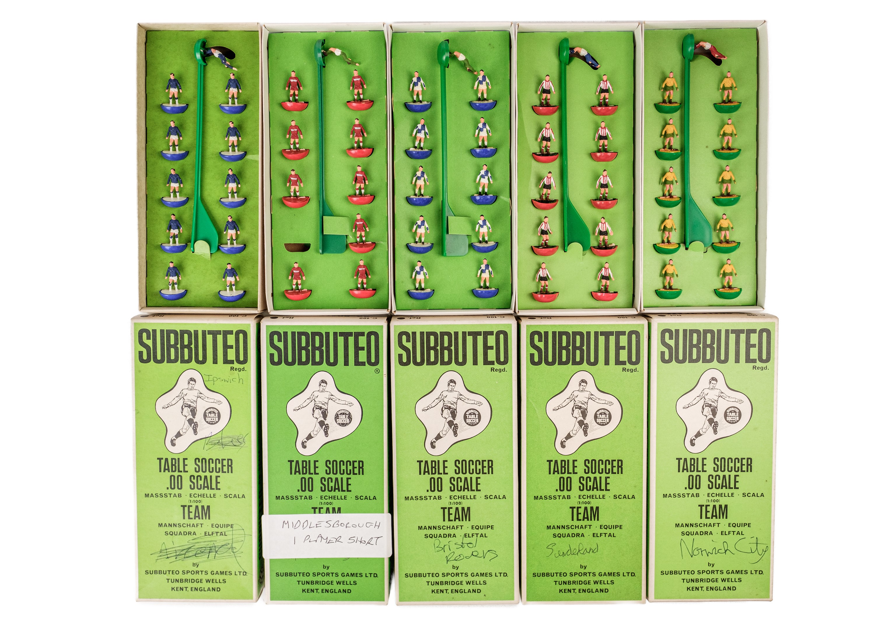 Lot 742 - Subbuteo Football Teams (x9)