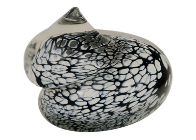 Lot 174 - A Liskeard glass 'knobbly' vase, designed by Jim Dyer.
