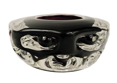 Lot 174 - A Liskeard glass 'knobbly' vase, designed by Jim Dyer.