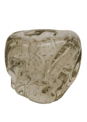 Lot 174 - A Liskeard glass 'knobbly' vase, designed by Jim Dyer.