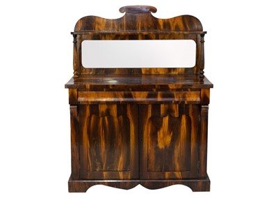 Lot 1012 - A Victorian zebrawood chiffonier .