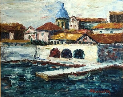 Lot 541 - Michail SKANSI (1885-1979) Adriatic Harbour...