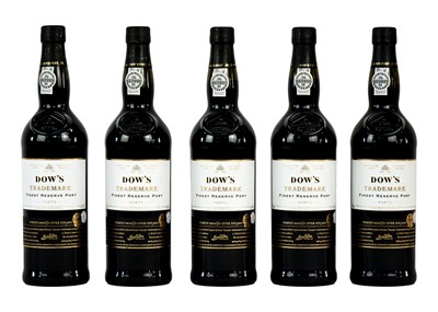 Lot 217 - Five 75cl bottles of Dow’s Trademark Finest Reserve port.