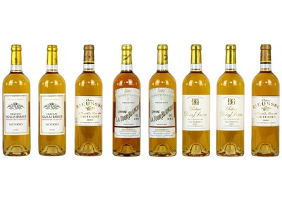 Lot 220 - Eight various 750ml bottles of Sauternese wine.